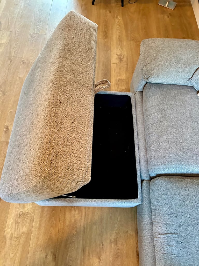 3 Seater sofa & foot stool