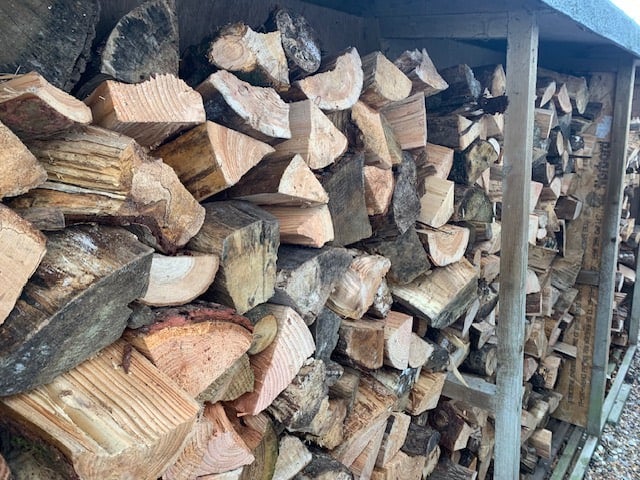 Fully seasoned ready to burn firewood free delivery and stacking 