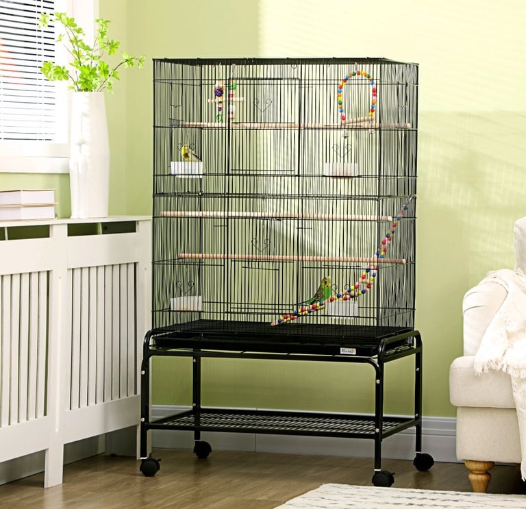 Large Flight Bird Cage for Parakeets (75L x 45W x 92H cm)