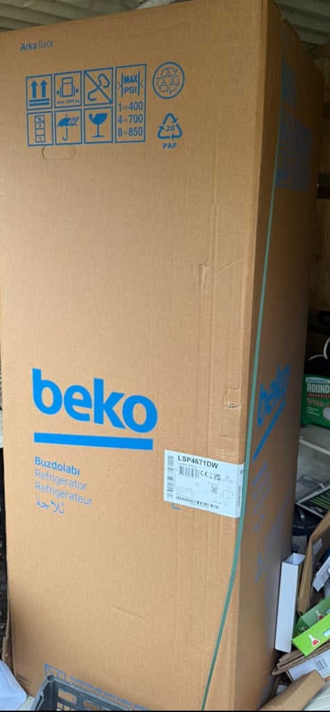 image for White Fridge New in Box 