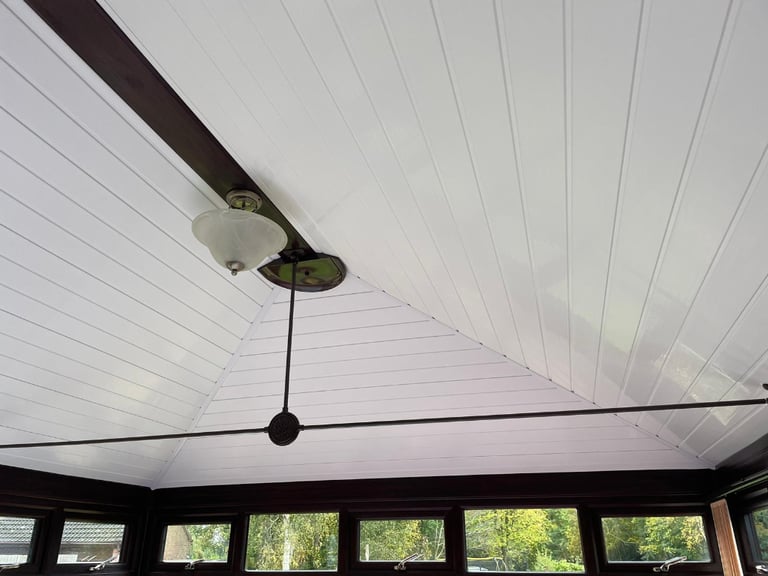 CONSERVATORY INSULATION Efficway install PVC PANELED CEILING Supplied & Fitted all incl.