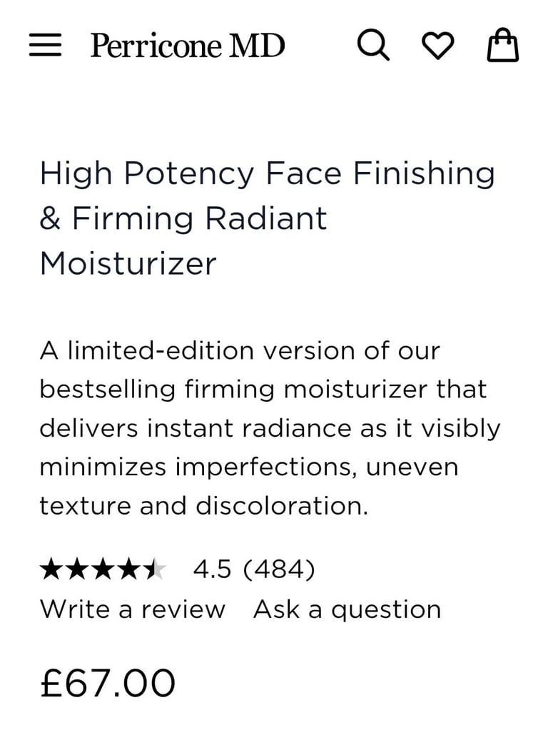 Perricone MD Moisturiser