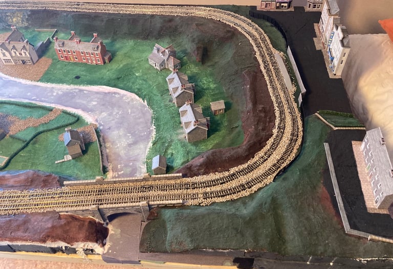 N gauge model railway layout