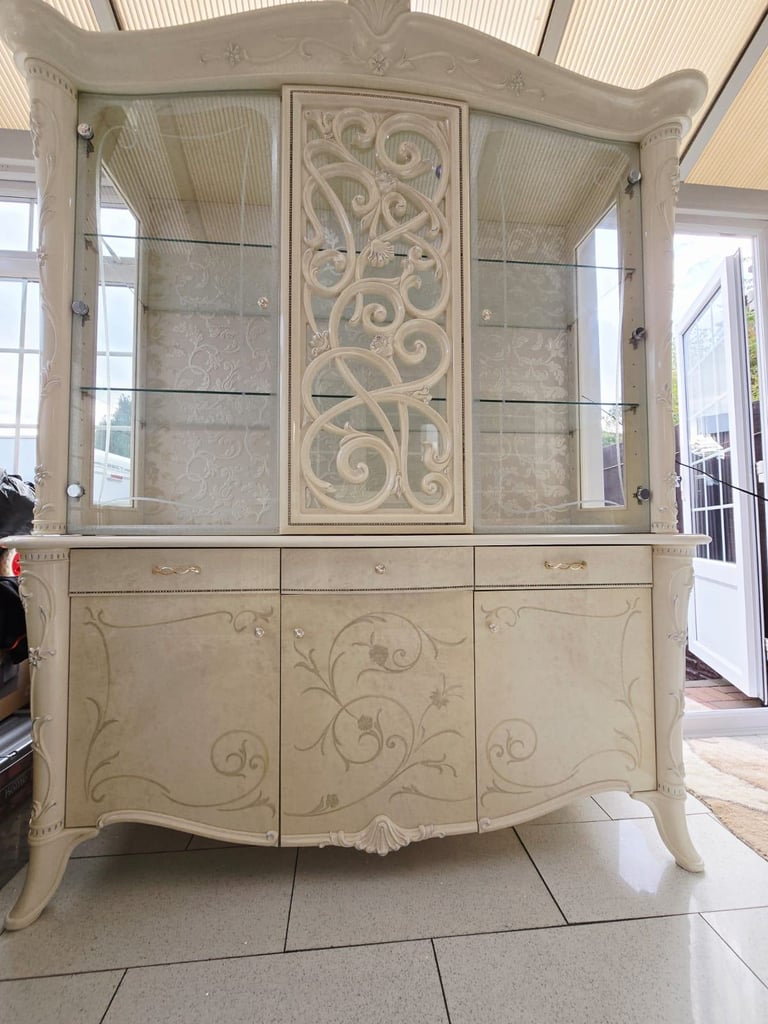Glass italian cabinet