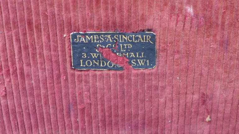 2 seriously distressed ANTIQUE VINTAGE MOVIE CAMERA CASES BOXES. Maker: James A Sinclair of London