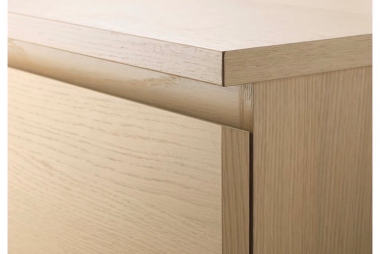 IKEA MALM White Stained Oak Veneer - Selling as a Pair