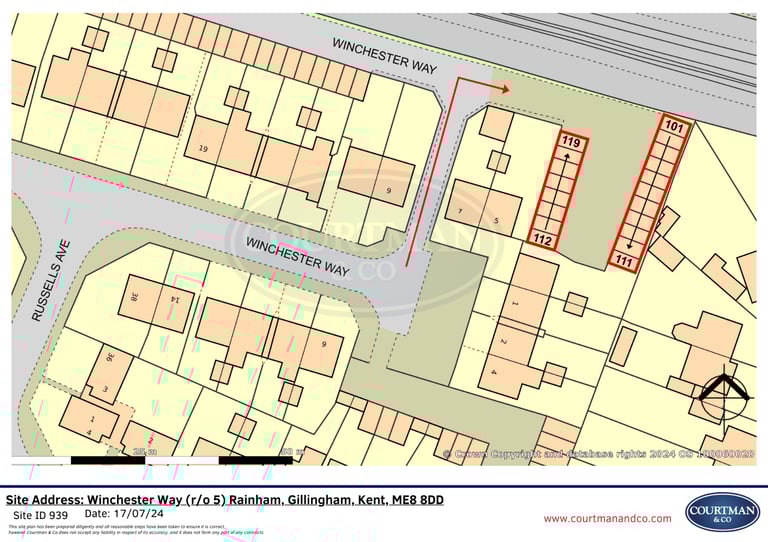 Garage/Parking/Storage to rent: Winchester Way (r/o 5) Rainham, Gillingham Kent, ME8 8DD