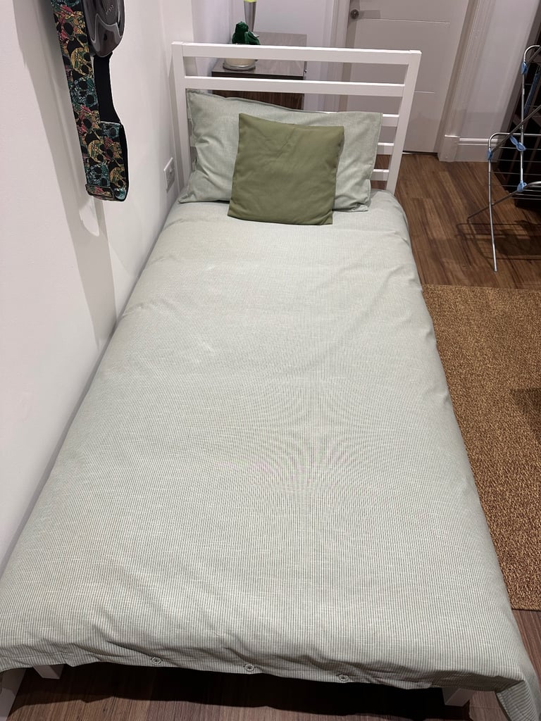 image for New Single Bed with Mattress & Duvet Set 