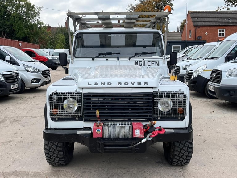 2011 LAND ROVER DEFENDER 110 4X4 PICK-UP HARD TOP UTILITY WITH PTO DRIVEN WINCH
