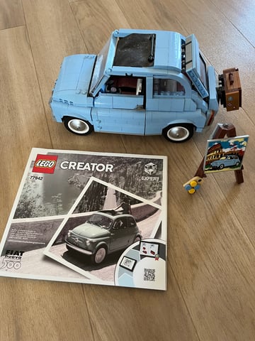 Expert Fiat Blue Lego Fiat LEGO Creator Expert Fiat 500 Blue 77942