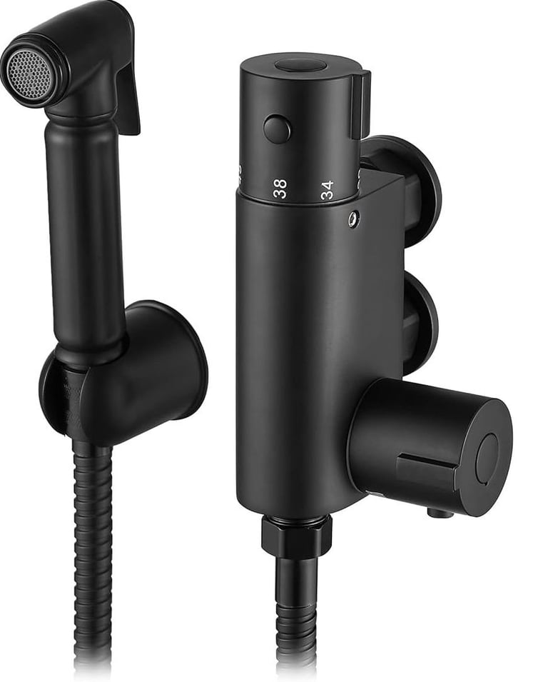 Matte BLACK THERMOSTATIC CONCEALED SHOWER (NEW) *** Only £70 *** 