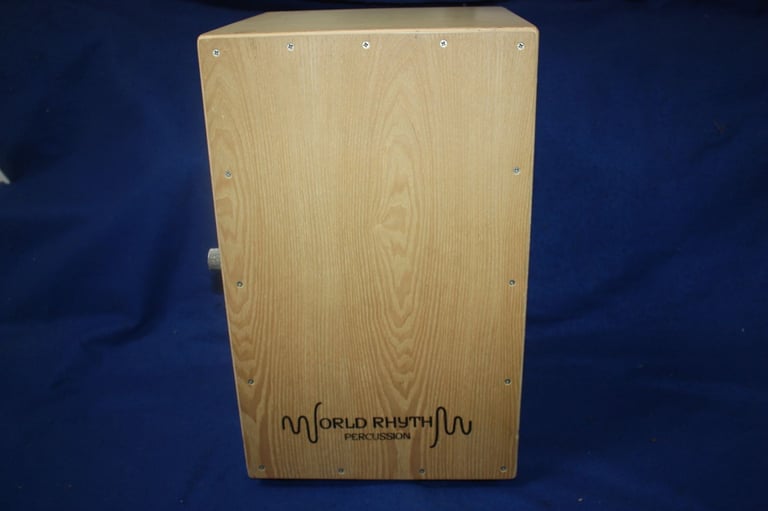 image for World Rhythm Wooden Cajon With Exterior Fully Adjustable Snare Mechanism ~ Great Condition ~ £60 ono