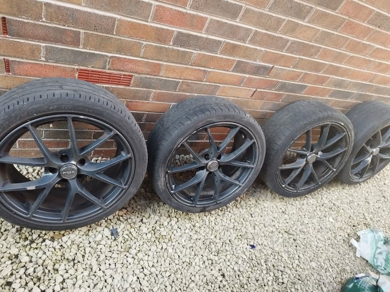 #4GENUINE Fox Racing ALLOYS Wheels with Tyres Sports#transport#car parts# repairs #motors #wheel Rim