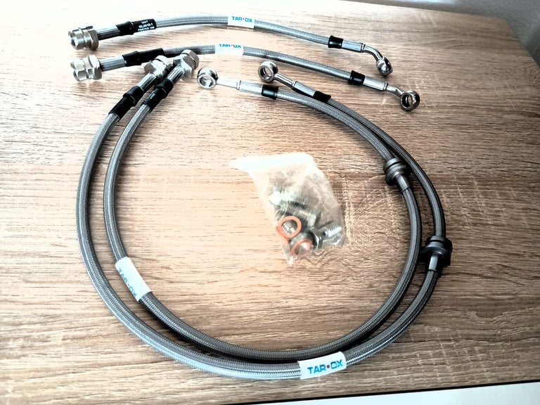 TAROX UPRATED BRAKE HOSES (FULL SET) AUDI SEAT VOLKSWAGEN TUNING PARTS SPARES