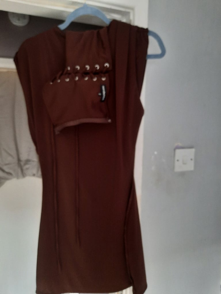 Mars the label brown corset dress 