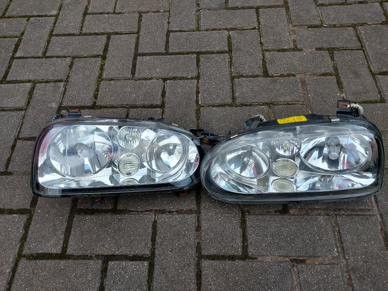 MK3 VW GOLF GTI CHROME HEADLIGHTS 
