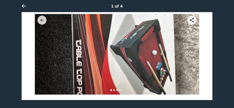 image for Riley tabletop pool table