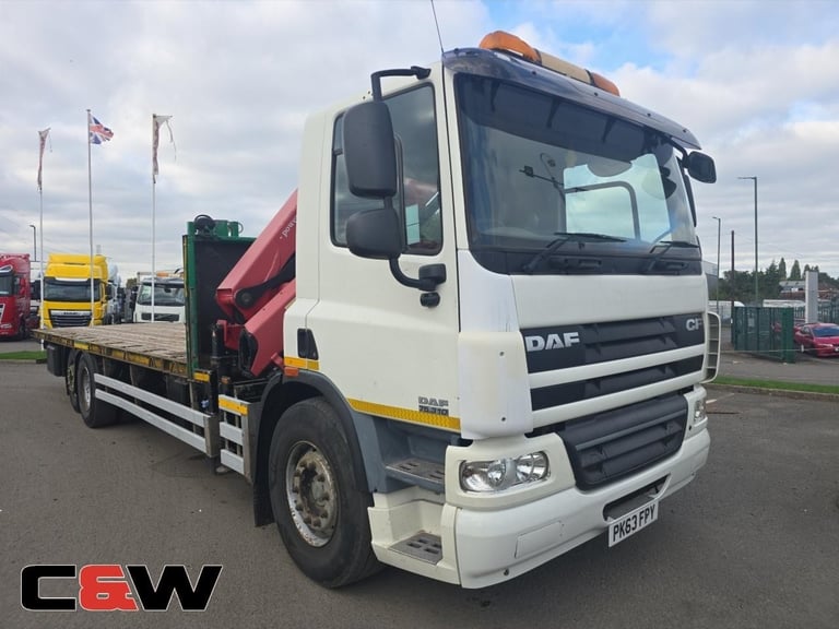 2013(63) DAF FAR CF 75.310 (2018) HMF1520 Crane – 292,000Kms