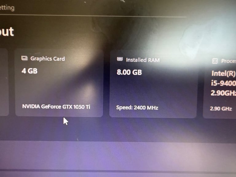 Xenta Desktop, i5-9400F, 2.9 GHz, 8Gb, 480Gb, Nvidia GeForce GTX 1050 Ti, Win 11