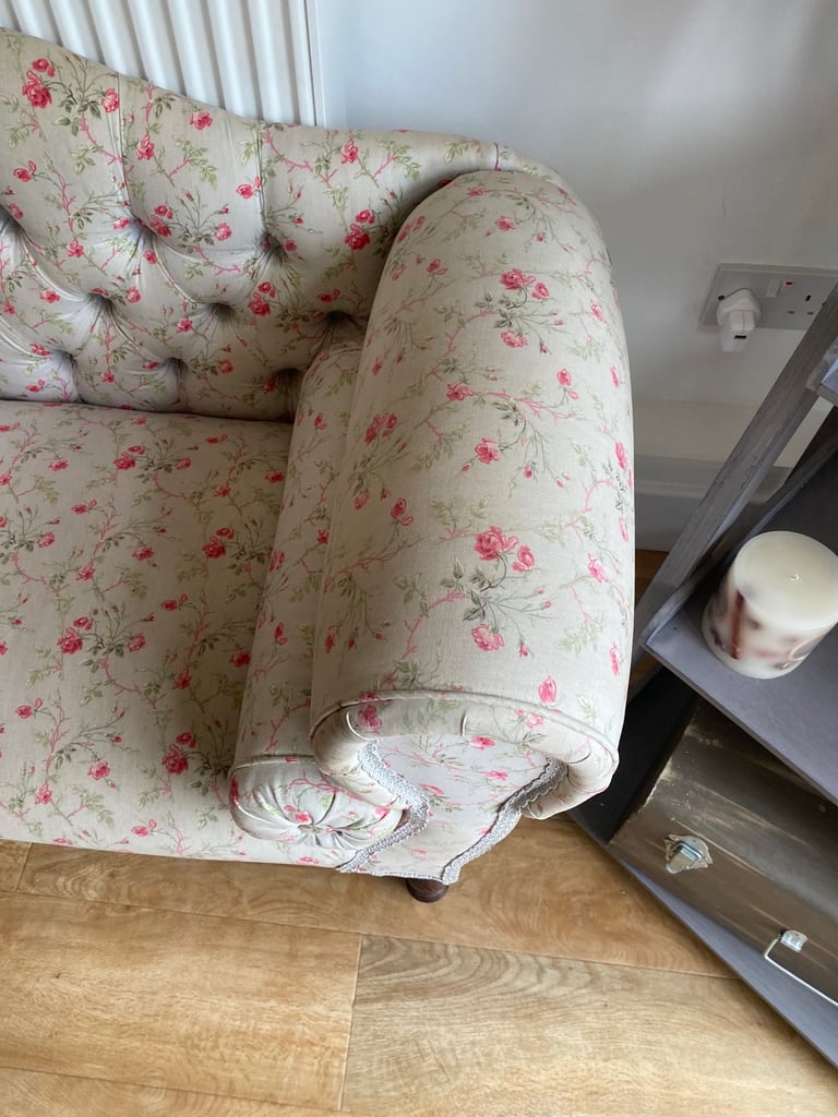 Ornate vintage small sofa