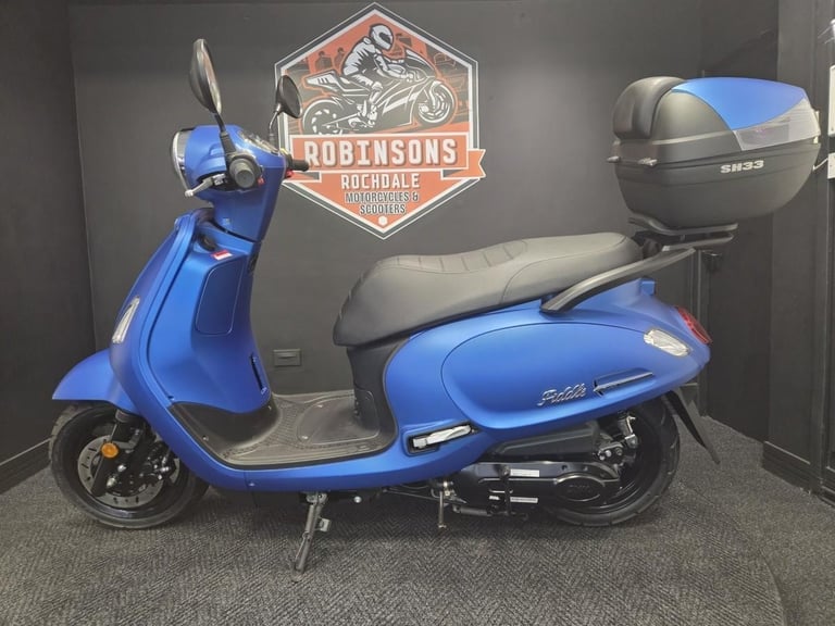 SYM FIDDLE 50cc E5 Modern Retro Classic Scooter, low rate finance.