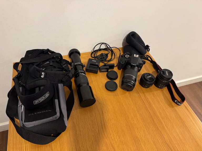 Canon EOS 2000D DSLR Camera with lots of extras.