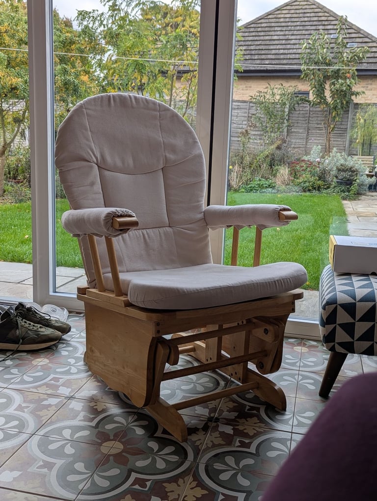 Nursing chair and footstool 