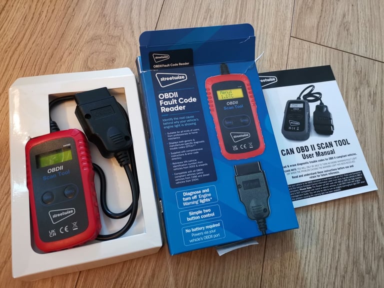 image for StreetWize OBD Scanner OBD2 Reader Car Diagnostic Scanner OBDII Fault Code Reader