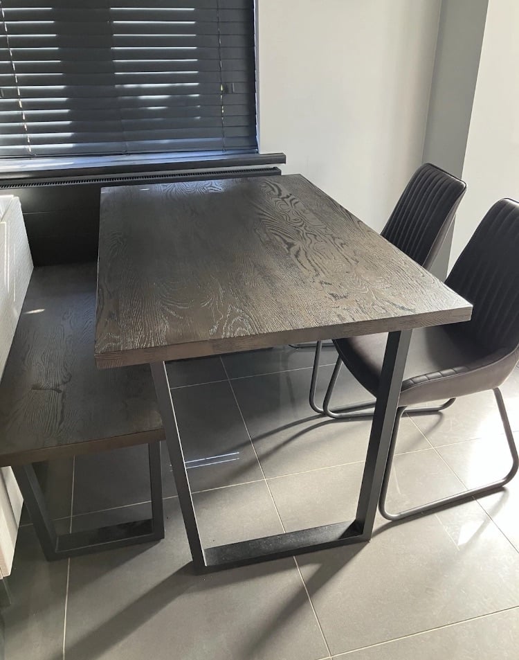 JOHN LEWIS CALIA DINING TABLE, BENCH & 2 JOHN LEWIS CHAIRS