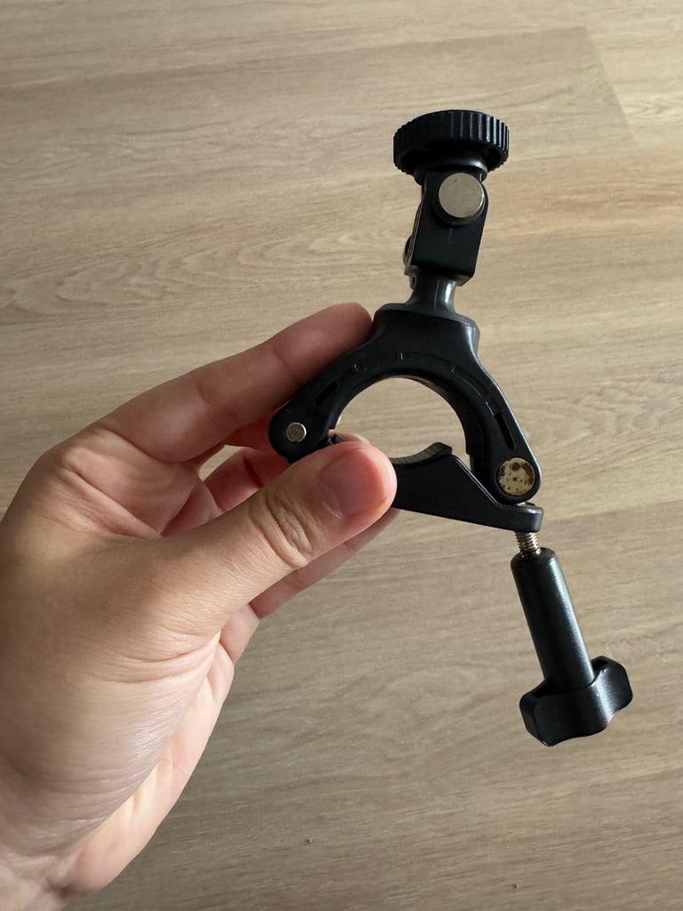  Bike Handlebar Clamp Mount for Motorcycle, Insta360, GoPro UK