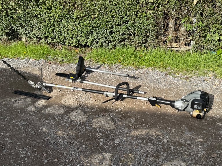 image for Titan petrol combi multi tool strimmer chainsaw hedge trimmer good working order 