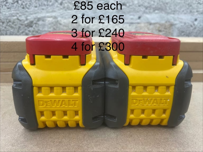 Dewalt 9Ah Flexvolt batteries 