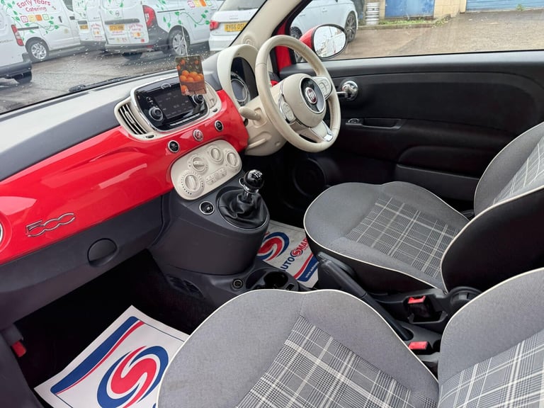 2016 Fiat 500 1.2 Lounge Euro 6 (s/s) 3dr HATCHBACK Petrol Manual