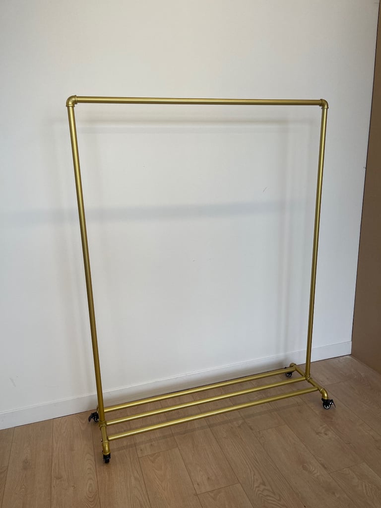 image for Gold clothing rail display (x3 available)