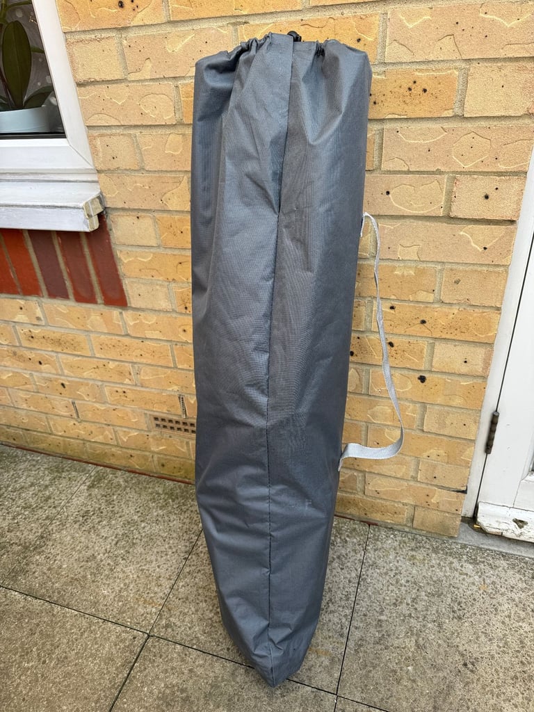 B&Q Portable Folding Camping Cot Outdoor Bed W. Carry Bag Blue