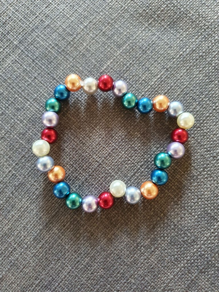 image for Round off centre  "wonky" multicoloured bracelet 