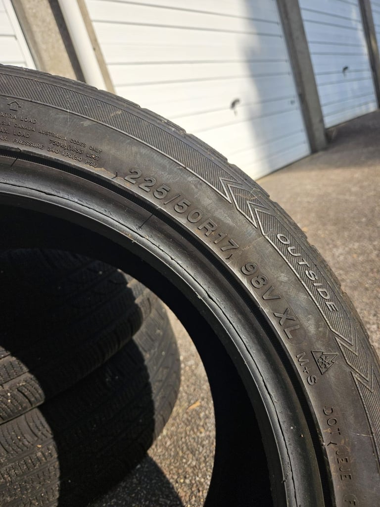 4 Winter Tyres – 225/50R17 98V XL – TRISTAR SNOWPOWER 