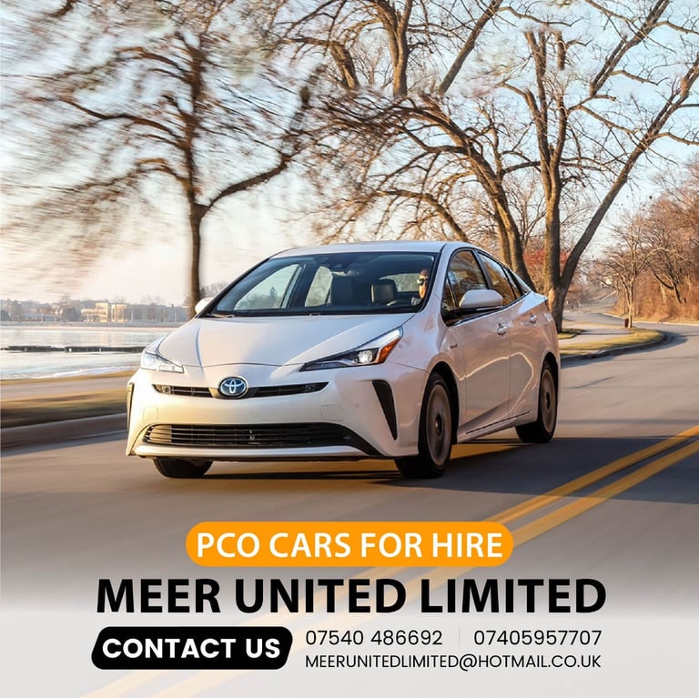 LONDON PCO CARS AVAILABLE FOR RENT IN LONDON, TOYOTA PRIUS, TOYOTA COROLL, KIA, MG, EV, SPORTAGE