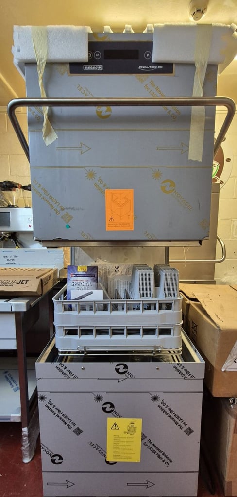 Maidaid EVO2160HRWS Evolution Passthrough Dishwasher With Heat Recovery & Sink