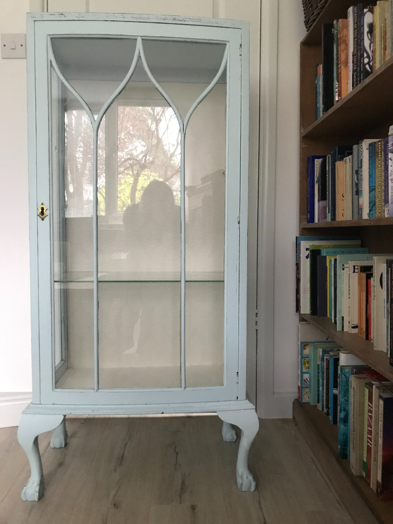 image for Vintage Upcycled Glass-Fronted Cabinet 