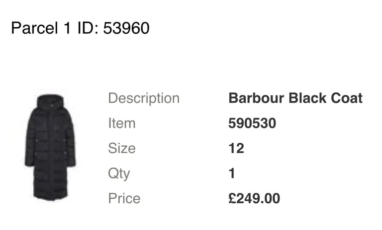Black Barbour Jacket