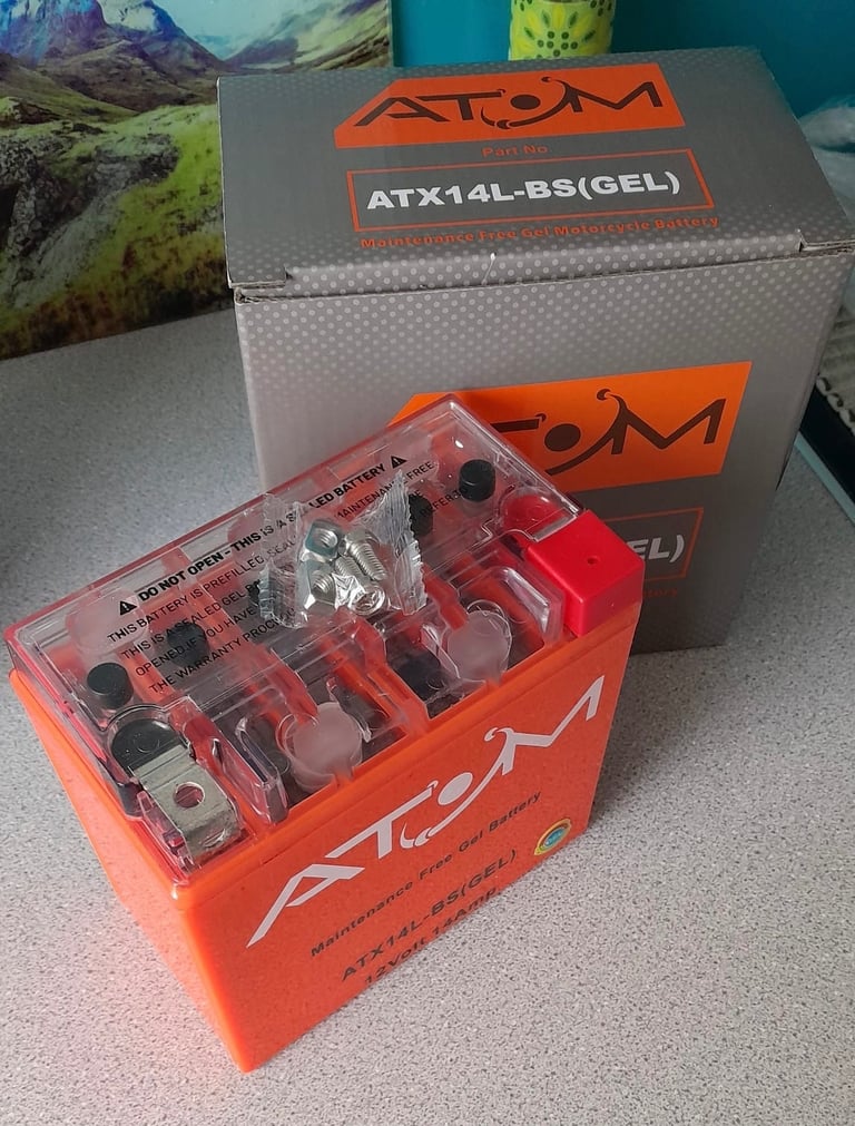 Motorcycle Atom Gel Maintenance Free Battery Motorbike