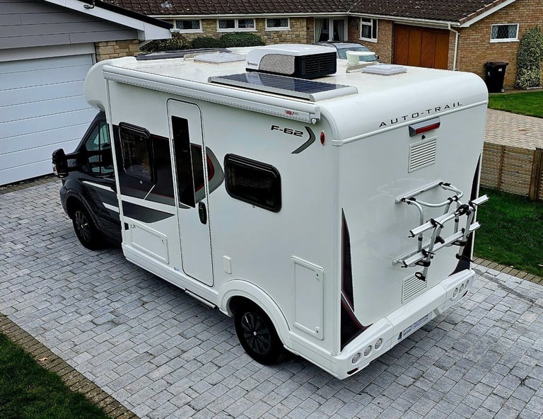 AutoTrail F62 motorhome 2022 5.99m 3500kgs 4 berth/belts 15k miles AC Bike rack