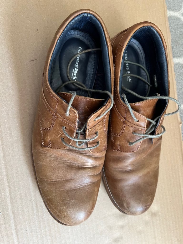 image for Mens casual Country Jacks leather shoes size 11  tan