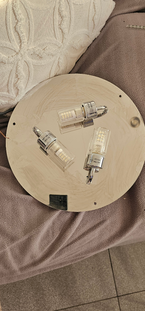 Crystal Dome Ceiling Lights ×2