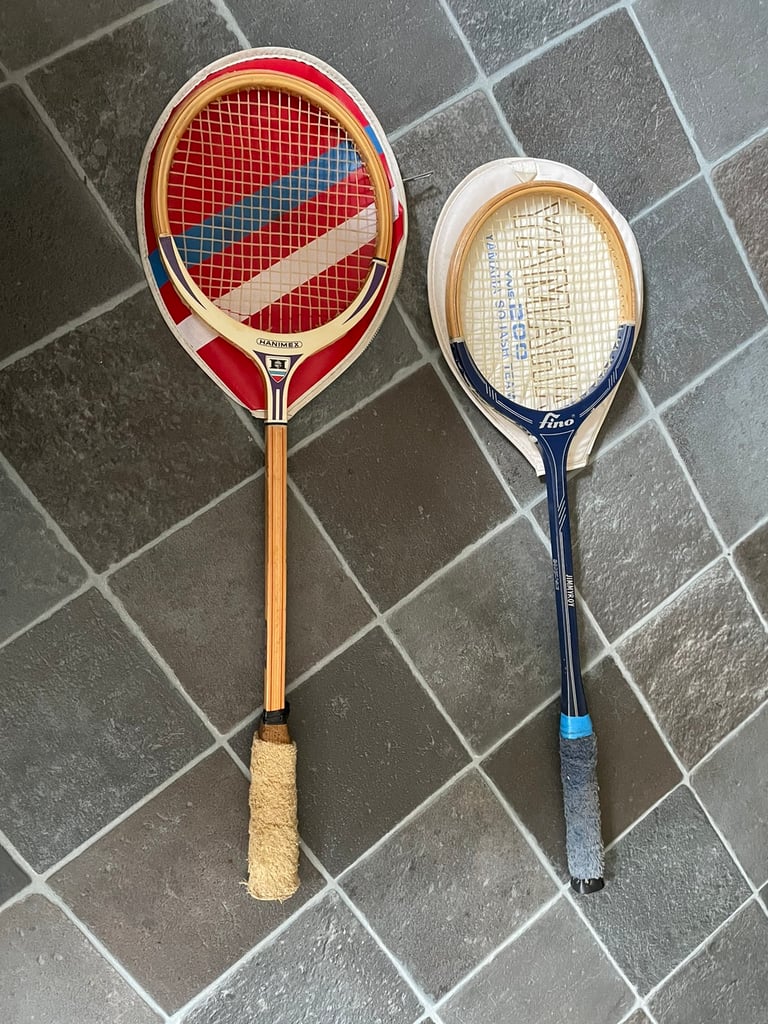 Vintage squash, rackets
