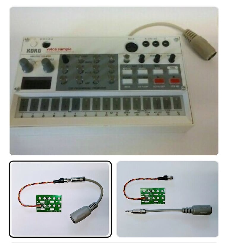 KORG Volca Sample - MIDI out Mod board.