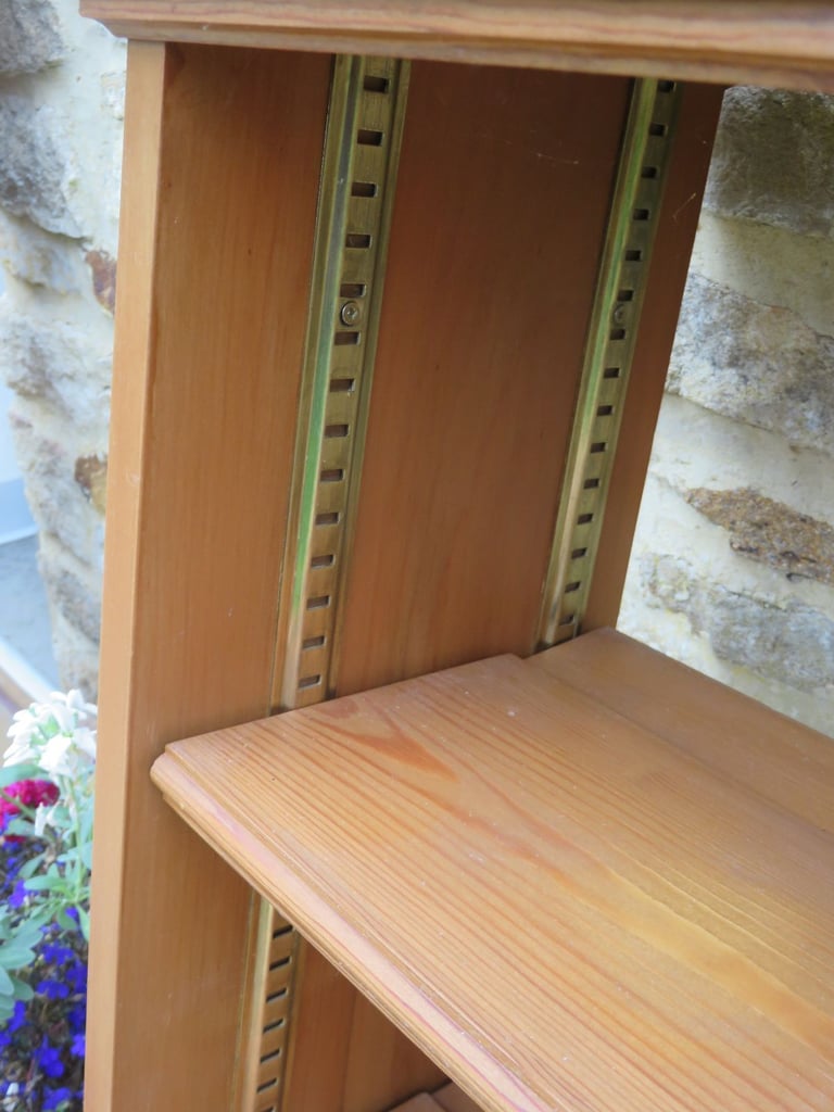 Solid pine shelf units. Very good quality. Adjustable shelves. Will sell separately.