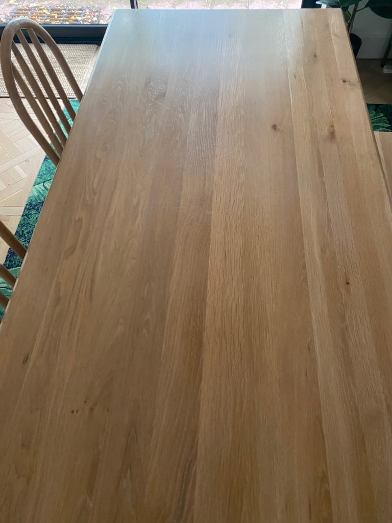 Large Oak Dining Table, seats 6-7 people