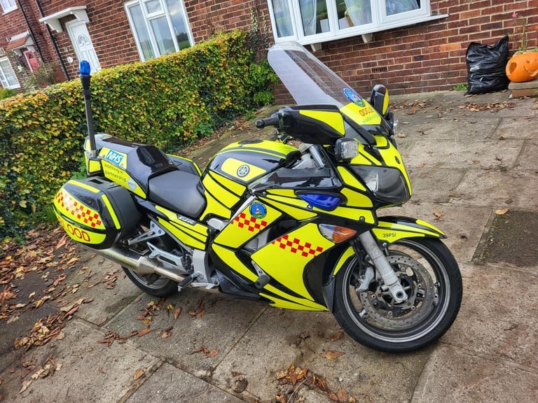 2009 09 YAMAHA FJR1300A FJR 1300 BLOOD EMERGENCY RESPONSE LIVERY LIGHTS ESCORT
